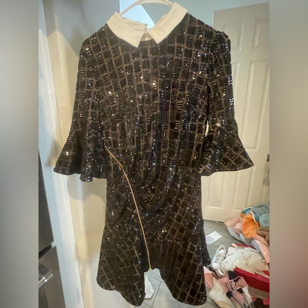 Self-portrait black dress